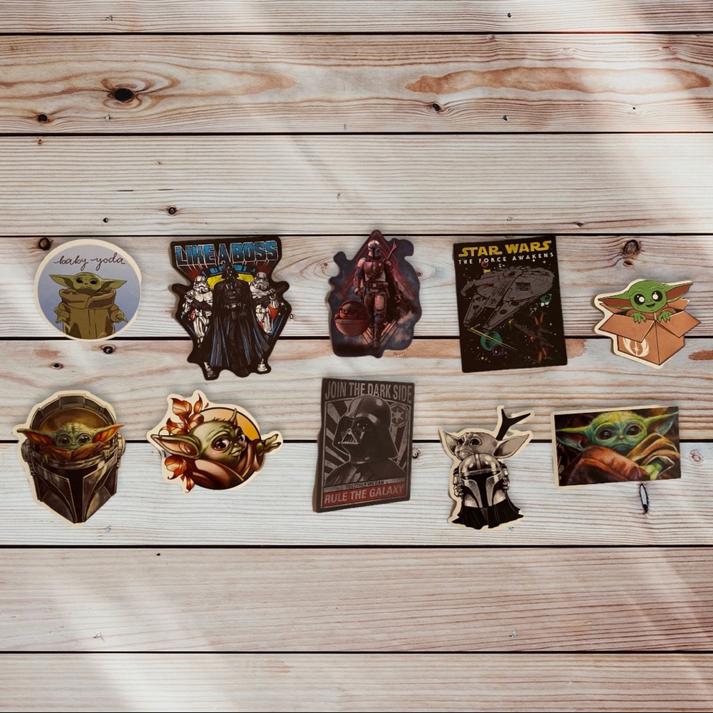Sticker Bundle (STARWARS baby yoda)
